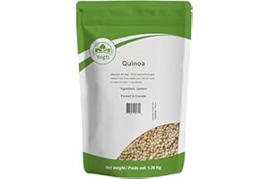 Yogti White Quinoa 1.36kg – Gluten-Free, Non-GMO, High-Protein Superfood – Resealable Bag – Vegan, Plant-Based Grain for Sala