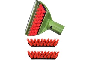 SIONLAN Upgraded 5.3in 1400B Little Green Machine Multi-Purpose Tools Brush Replacement Parts Compatible with 1400B 3194 3353 2458 3588F 1986 1425 2513E 3624 Tough Stain Brush Tool Attachments (green 1+2)