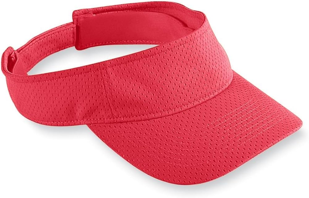 Augusta Sportswear Kids' Athletic MESH Visor OS Red: Augusta: Clothing