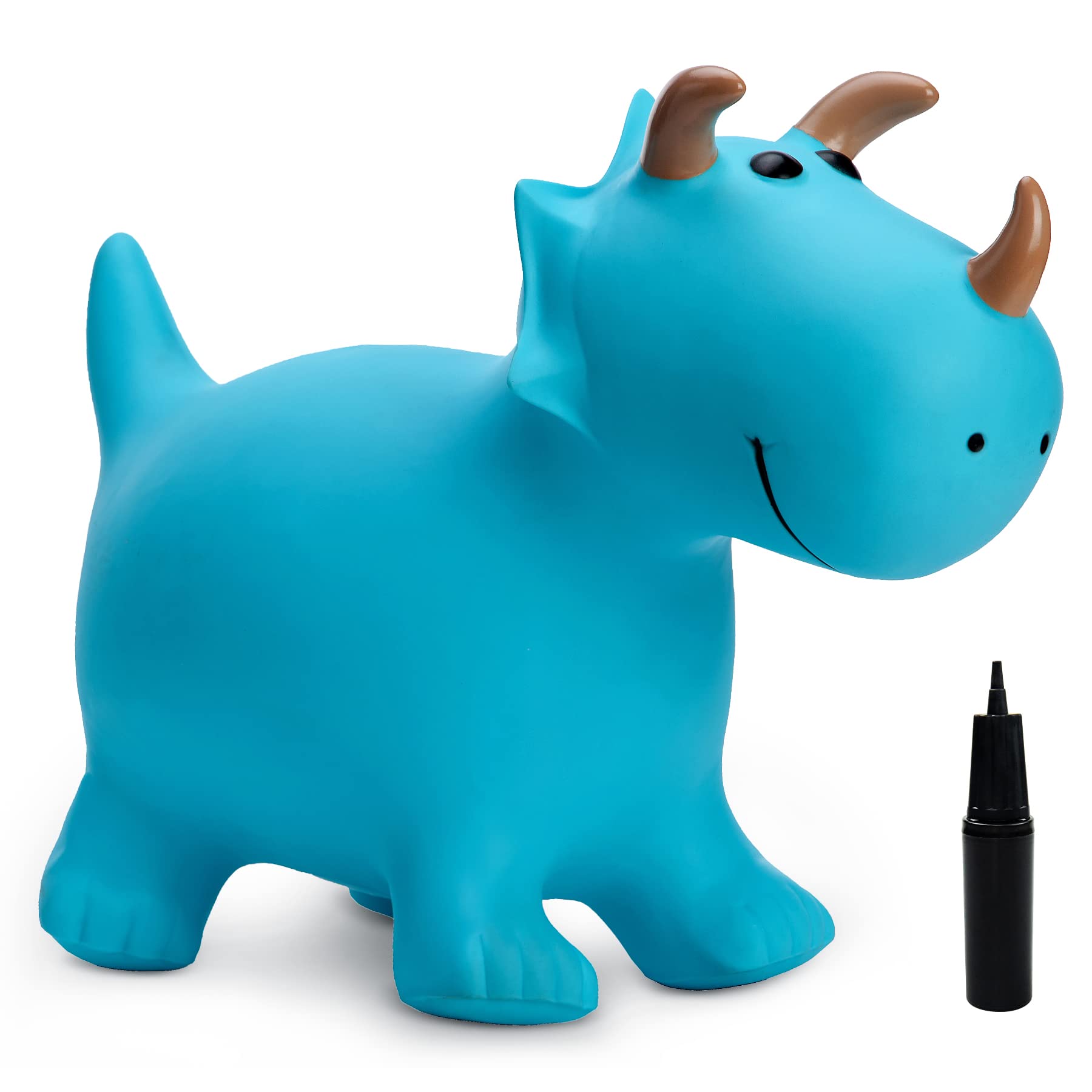 U&C Planet Animal Hopper for Kids,Dinosaur Hopper for Toddler, Dinosaur Space Hopper,Inflatable Bouncy Ride on Toys Gifts for 2 3 4 5 6 Years Old Hop Along Yard Indoor Outdoor