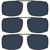 Eyekepper Clip on Sunglasses Over Eyeglasses for Men, 57 * 39MM | Sunglass Clips, Polarized Clip-on Shades, Men's Clip ons, Clipon for Women, Attachment for Eyeglass, Snap on 57mmX39mm Lenses