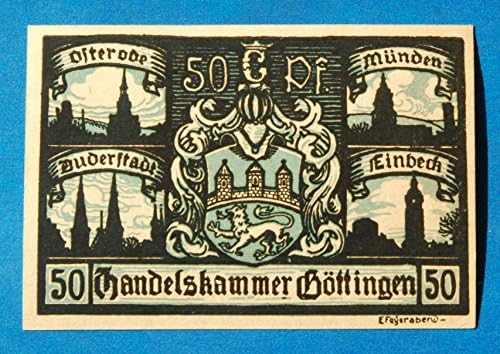 Germany 50 Pfennig Uncirculated 1920 Notgeld Currency - Göttingen Handelskammer B1