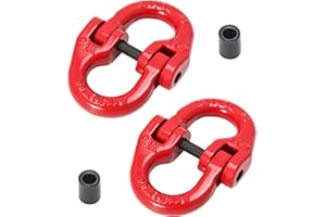 Gift2u Grade 100 Forged Alloy Steel Hammerlock Coupling Link Connecting Link 5/8" 22,600 lbs Safety Chain Connecting Link, Max Break Capacity 90,400 LBS, Pack of 2