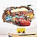 Cars 3D Wall Decal Children Themed Art Wall Sticker Home Decor Art Kids Boys Bedroom