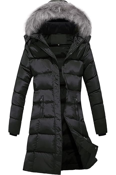Amazon.com: Szory Women's Winter Down Puffer Mid Length Pocket