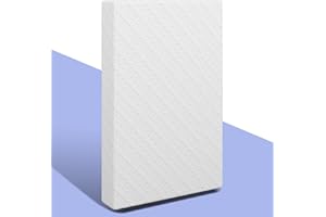 pareler bear 3"x24"x38" Toddler Mini Mattress, 38" x24" Premium Foam Mattress, Waterproof Soft Breathable Outer Cover, White