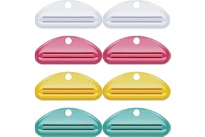 Chengu 8 Pieces Toothpaste Tube Squeezer Dispenser Toothpaste Clips for Bathroom