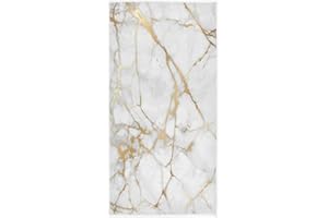 AUUXVA White Gold Marble Hand Towels Bathroom Towel Soft Highly Absorbent Guest Face Towel Thin Multipurpose Towels for Kitchen Gym Hotel Sports Yoga Bath Home Decor 16x30 Inch