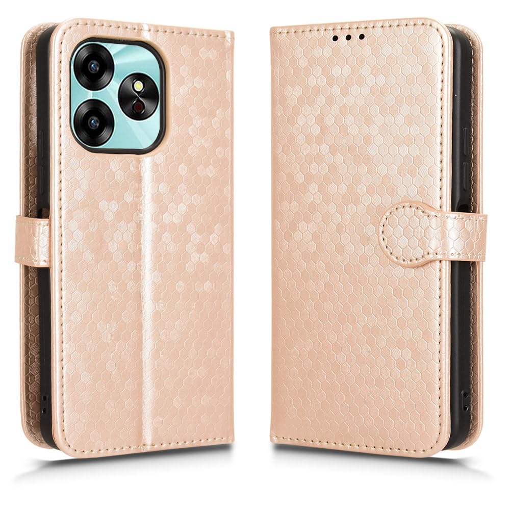 SHIEID Wallet Case for Umidigi G6 5G, Umidigi G6 5G Magnetic Enclosed Dot Painted Phone Case, Compatible with Umidigi G6 5G Phone Case Cover-RG