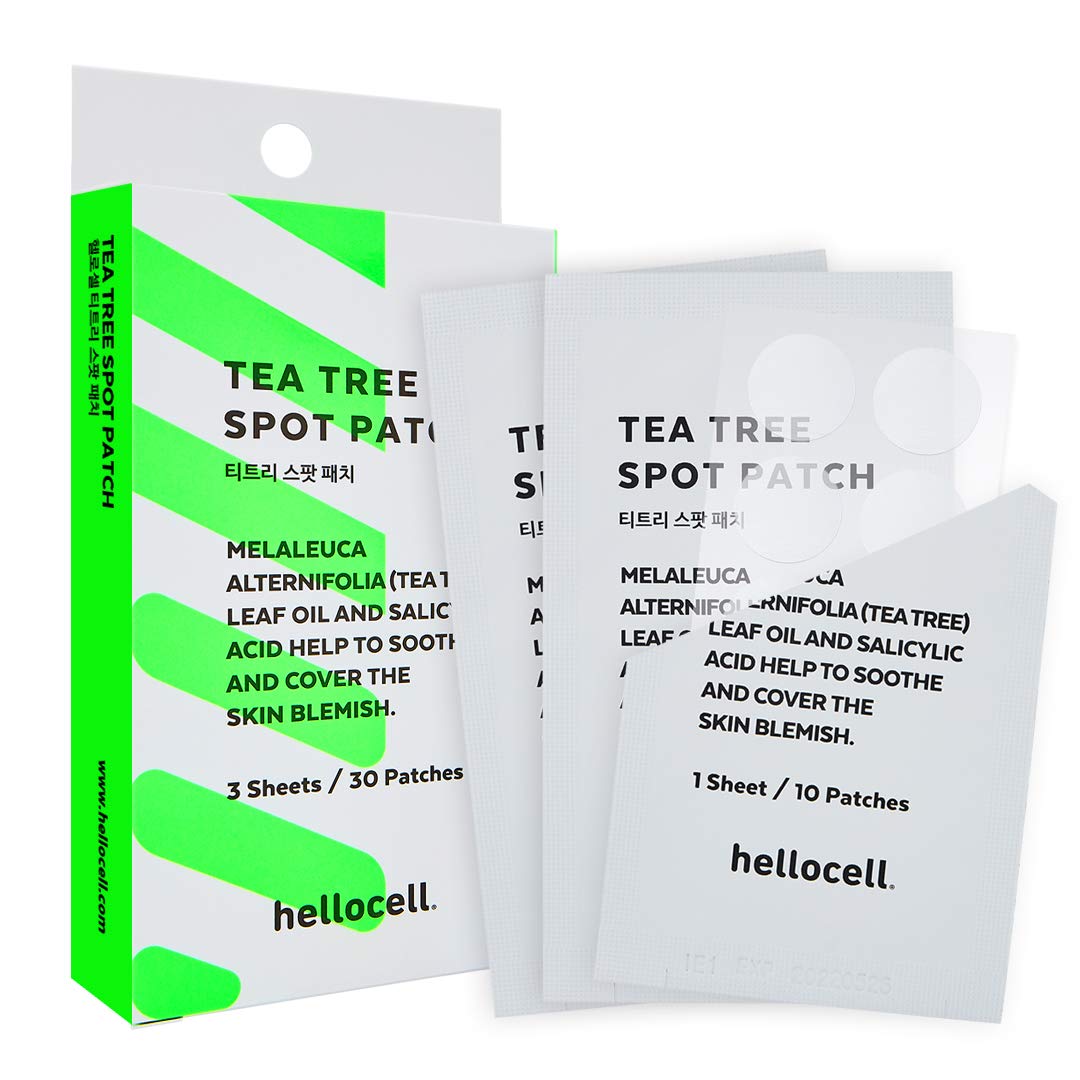 Tea Tree Spot Patch 30 dots - small, invisible, bandaids, Salicylic Acid,Fast, Fix, treatment, blemishes, Spot, Cover, Acne, Pimple, Blemish, Face, Stickers, Patches