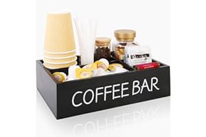 SLLPL ​Coffee Bar Organizer and Condiment Storage for Countertop, Coffee Station Organizer for Home and Office