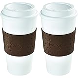 Copco 2510-9963 Acadia Reusable To-go Mug, 16-ounce Capacity, Brown - Pack of 2
