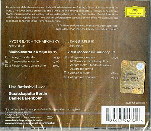 Tchaikovsky: Violin Concerto; Sibelius: Violin Concerto