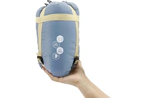 NewDoar Ultralight Backpacking Sleeping Bag - 50-70°F, 1.5lbs, Waterproof & Machine Washable, 2-Way Zipper for teens,Couples,