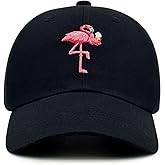 Funny Flamingo Hats Gardening hat Pigment Black Sun hat Men Gifts for Mom Sun Hats Embroidery Funny Baseball Cap