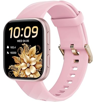 MorePro Health Fitness Tracker with 24/7 Heart Rate/Blood Pressure Monitor, Blood Oxy-gen/Sleep Tracking, 120+ Sports Activity Tracker, Smart Watch (Make/Answer Call) with Step Counter for Women Men