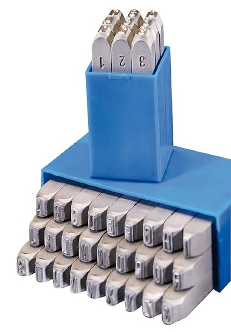 Gravurem 10706000 Schlagzahlen und -buchstaben 0-9 und A-Z,& (Kombination) in Schrifthöhe 6mm