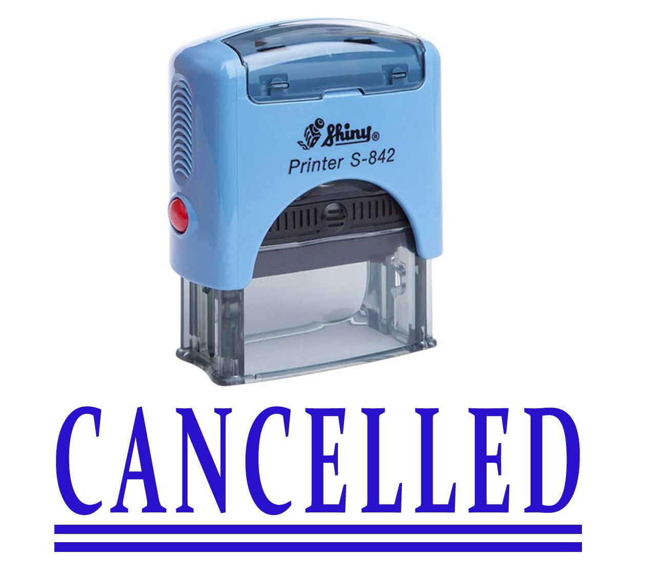 Cancelled Self Inking Rubber Stamp Custom Shiny Office Stationary Stamp
