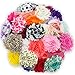 JLIKA (100 Pieces) Shabby Flowers - Chiffon Fabric Roses - 2.5