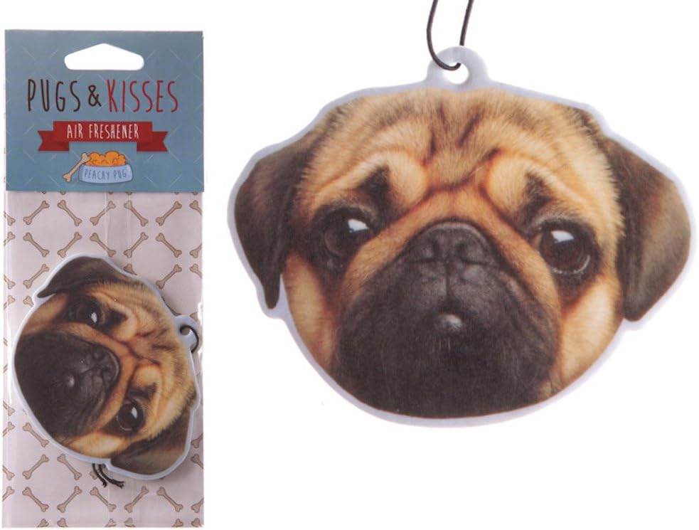 PEACHY PUG CAR AIR FRESHENER