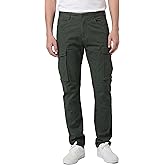 ITALYMORN Black Cargo Pants for Men Slim fit Khaki Work Pants with Pockets