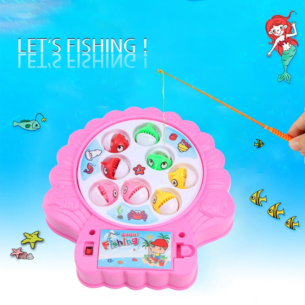 OCDAY Bunte Fische Spielzeug für Kinder, Pink