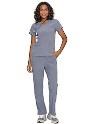 floralhue Scrubs for Women, V-Neck Scrubs Top