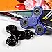 Aimbig Fidget Spinner Toy Stress Reducer - Tri-Spinner Fidget Toy with Si3N4 Hybrid Ceramic Bearing - Perfect For ADD, ADHD, Anxiety, and Autism Adult Children - Non-3D Printed (black)
