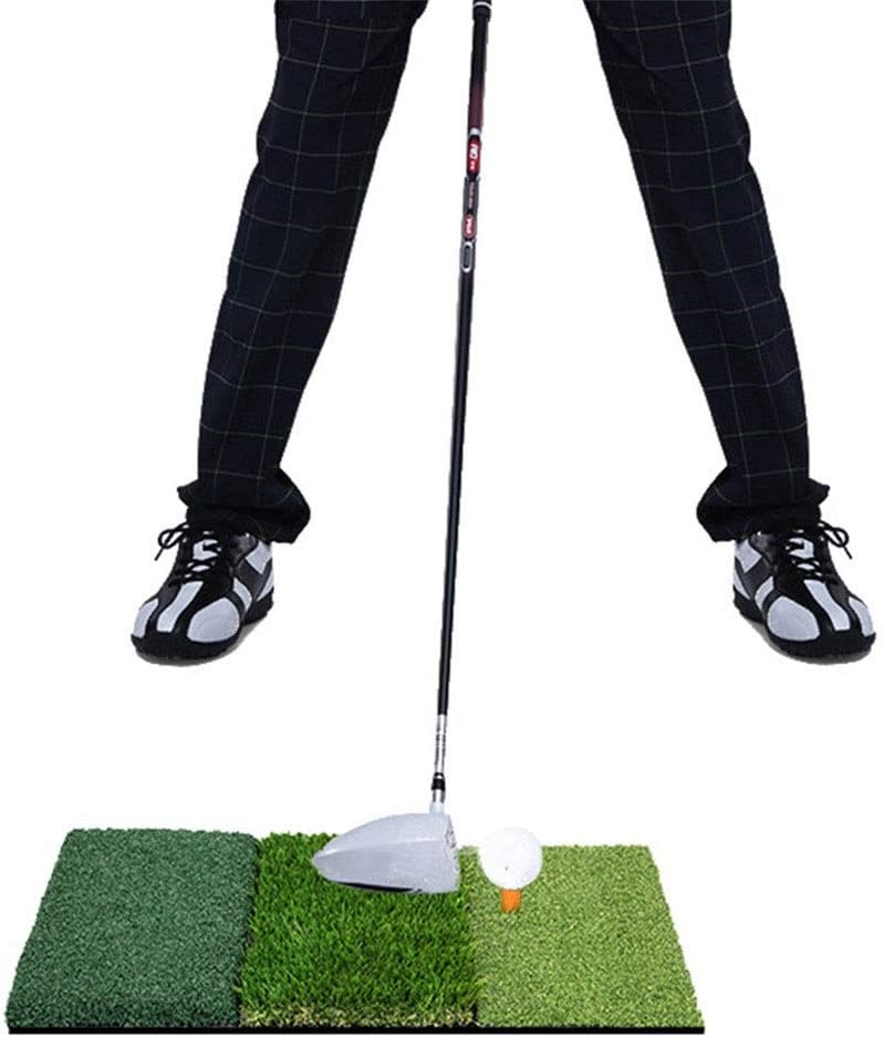 HoGau Golf Mats Golf Hitting Mat 3-in-1 Foldable Practice Turf Backyard or Indoor Chipping Mat Practice Mat (Color : Green, Size : 90x40cm)