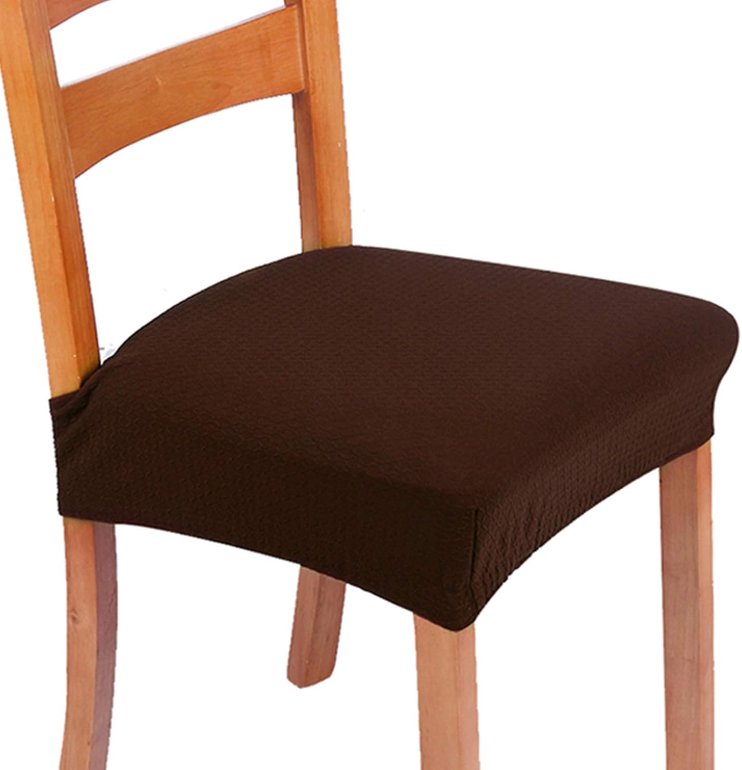 smiry Stretch Jacquard Chair Seat Covers for Dining Room, Removable