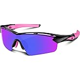 Rosemal Sports Sunglasses Polarized Cycling Sunglasses Running Driving Fishing Hiking for Men Women UV400 TAC TR90