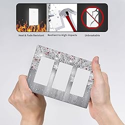 Christmas Snowflake Planks Triple Rocker Light