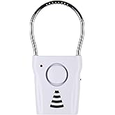 SABRE 110dB Door Handle Alarm | Extremely Loud Wireless Audible Up To 680 Ft Away, Hangs Off Door Knob or Handle, Vibration-Triggered Home Security