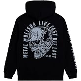 Metal Mulisha Men's Smoking Full Zip Sherpa Black Hoodie | Sherpa Lined Interior, Full Zip Closure, Skull Graphic Back, Sleeve Logo Print, Est. 99