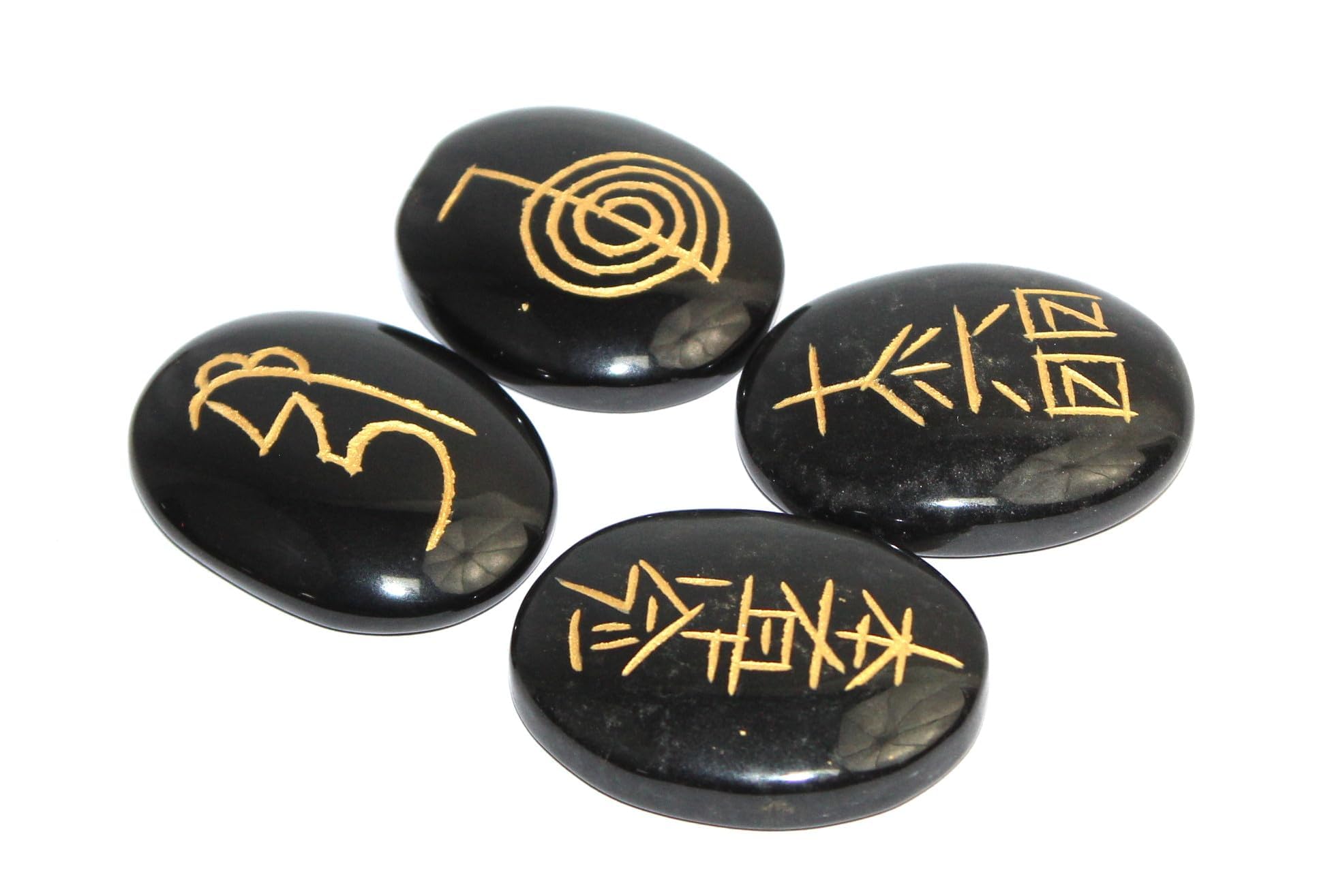Jet International Black Agate Usui Reiki Healing Set Chakra Balancing Editation Gemstone Spiritual Energized Positive Ental Peace Prosperity Growth Bonding Relationship De-Stress Anxiety Reduction
