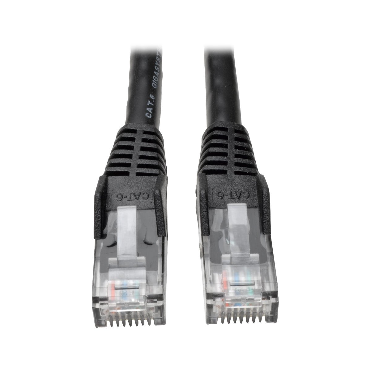 Tripp Lite Cat6 Gigabit Snagless Molded Patch Cable (RJ45 M/M) - Black 7.62 m / 25-ft. (N201-025-BK)