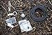 Paracord Survival Fishing Kit - Compass, Fire Starter Rod, Tinder, Eye Knife, Weights, Swivels, Fishing Hooks, Floats, Line, Tin Foil, Carabiner - for Camping and Emergencies (Black)