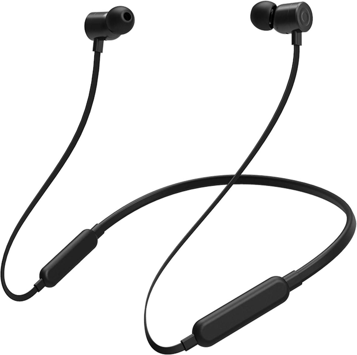 Wireless Headphones Senders Noise Cancelling Sport Bluetooth Earphones IPX5 Waterproof Bluetooth Headphones In Ear Wireless Magnetic Earbuds with Mic,8 Hours Play Time (Black)