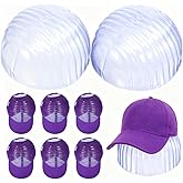 [10 Pack] Hat Holder Shaper Insert - Baseball Cap Shaper Inserts Lightweight Hat Inner Support for Storage Travel Clear Plast