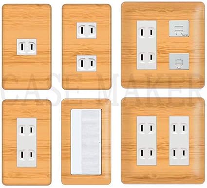 Amazon Co Jp コンセントカバー コンセントプレート コスモシリーズワイド21対応 1口用 可愛いシリーズ Wood ウッド柄 044 スイッチカバー スイッチプレート おしゃれ デザイン お部屋の模様替え 1口用 2口用 3口用 5口用 6口用 スイッチ用 ホーム キッチン