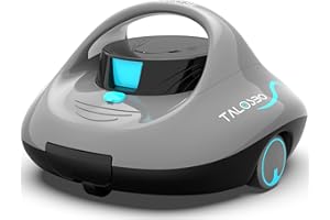 (2025 Upgraded) TALOSBO Pleco Se Cordless Pool Vacuum Up to 130 Mins Runtime, Robotic Pool Cleaner with 2.5H Fast Charge, Ideal for Flat Above Ground and Inground Pools up to 861 Sq. Ft.