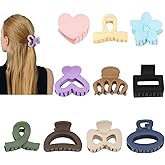 10 Pack Mini Hair Clips 1.5 Inch Small Claw Clips for Women Girls 10 Styles Nonslip Matte Hair Accessories