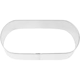 R&amp;M Pill/Oblong 3.75" Cookie Cutter &ndash; Shape Baking Tool for Cookies, Fondant &amp; Crafts