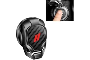 XYHGM Car Engine Start Stop Button Cover Push Start for Dodge Challenger Charger Durango Car General Motors Ignition Switch Decorative Cover Anti-Scratch auto Interior Ignition Accessories(Black)