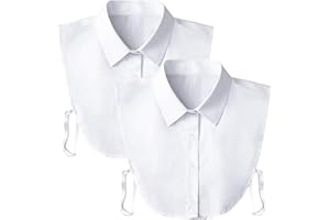 Fake Collar Detachable Dickey Collar Blouse Half Shirts Peter Pan Faux False Collar for Women & Girls Favors