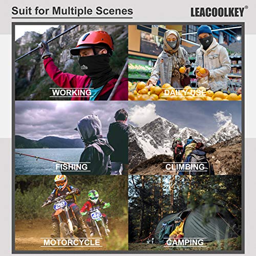 Winter Neck Gaiter Warmer, Fleece Face Covering Scarf, Outdoor adjustable Scarf