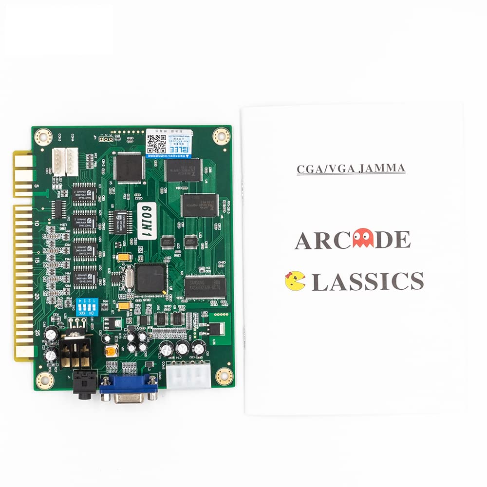 Photo 1 of BLEE Classical Arcade Video Game 60 in 1 PCB Jamma Board for CGA VGA Output
