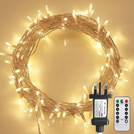 [Remote Control] STARKER Warm White Fairy Lights Plug in, 10m 100LED ...