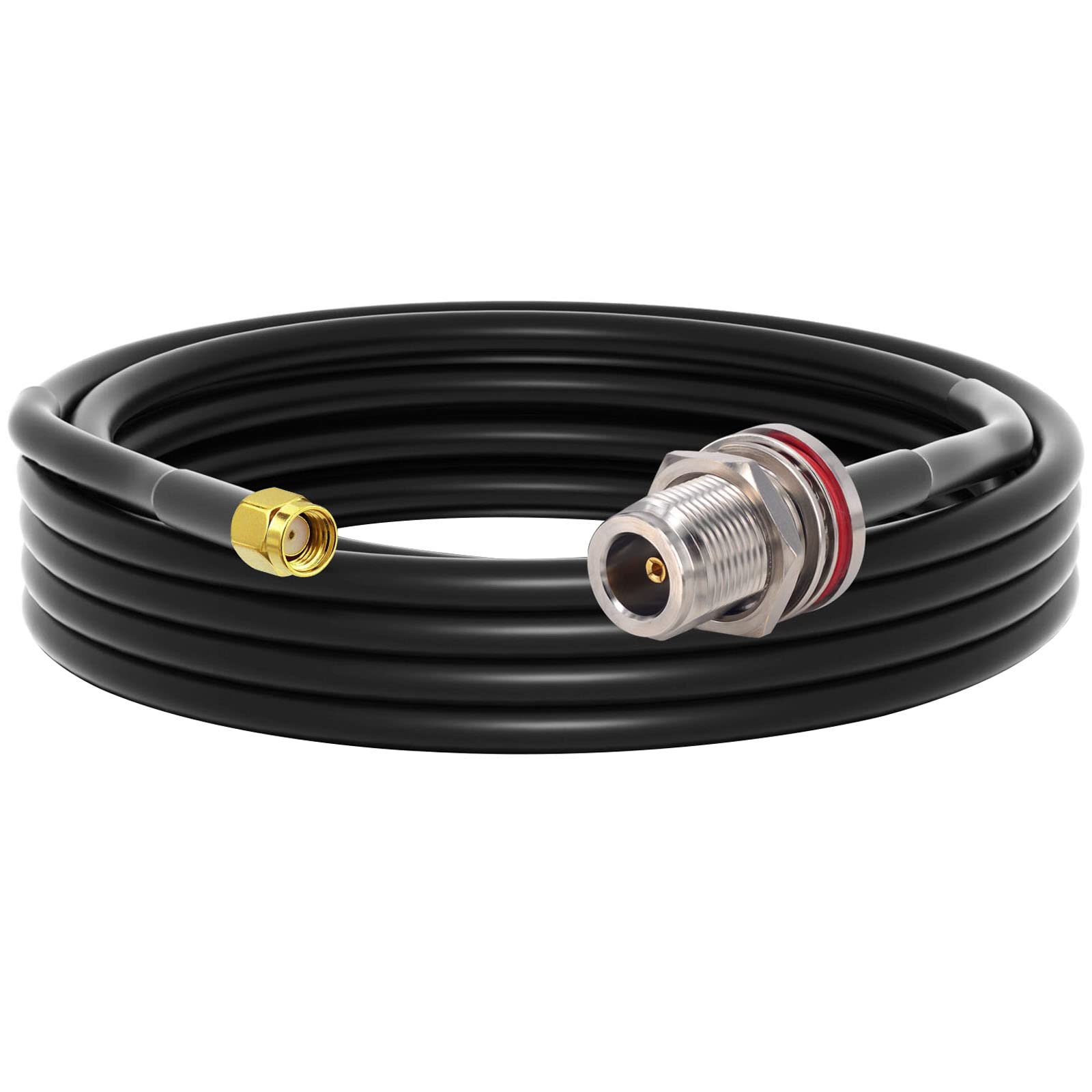 YILIANDUO 3M Low Loss Y240 Coaxial Cable N Female to RP-SMA Male for LoraWan Gateway, Helium Hotspot Miner, Nebra, Bobcat, RAK, 4G LTE Router