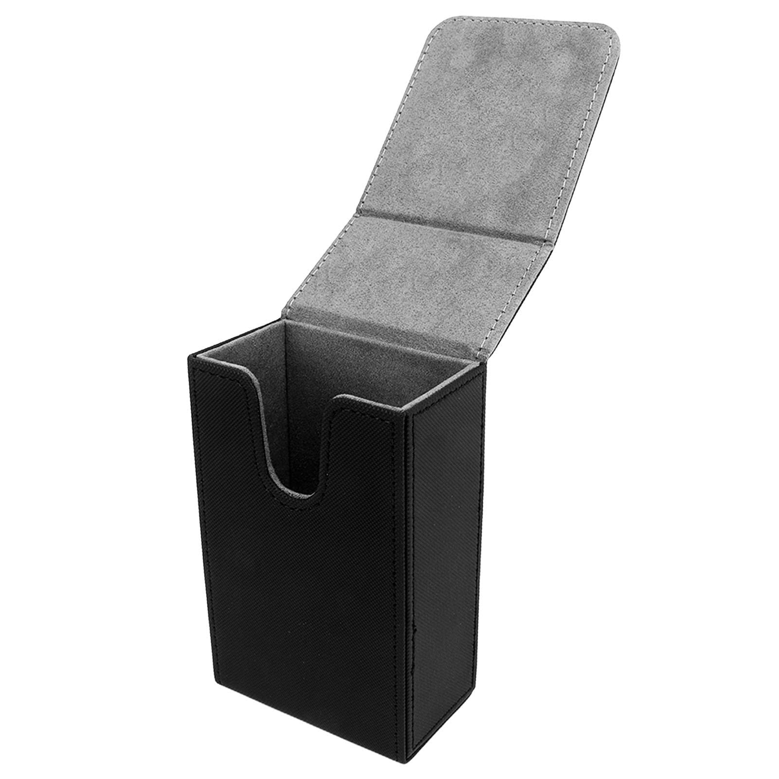 Tnfeeon Tarot Storage Box, Tarot Card Case Moon Patten Groove Design Non-Slip Line for Poker Game (Black)